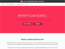 Tablet Screenshot of infiniteajaxscroll.com
